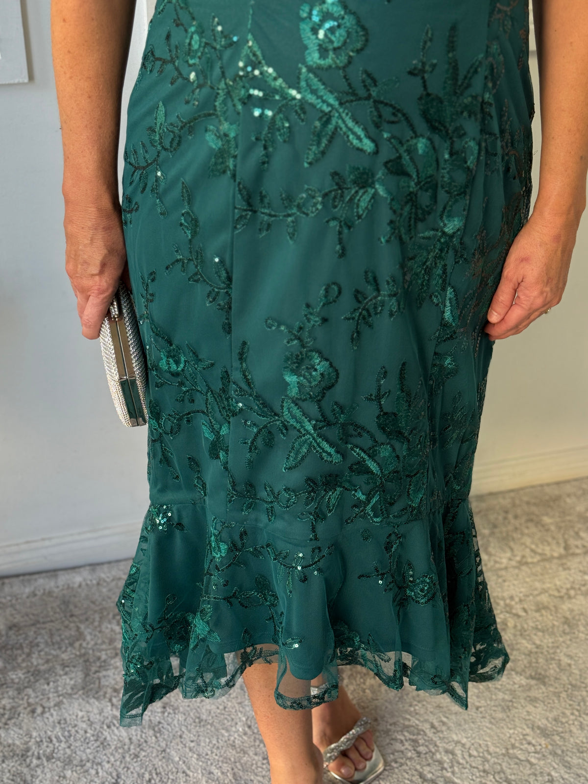 Ximena Sequin Evening Dress