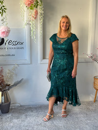Ximena Sequin Evening Dress