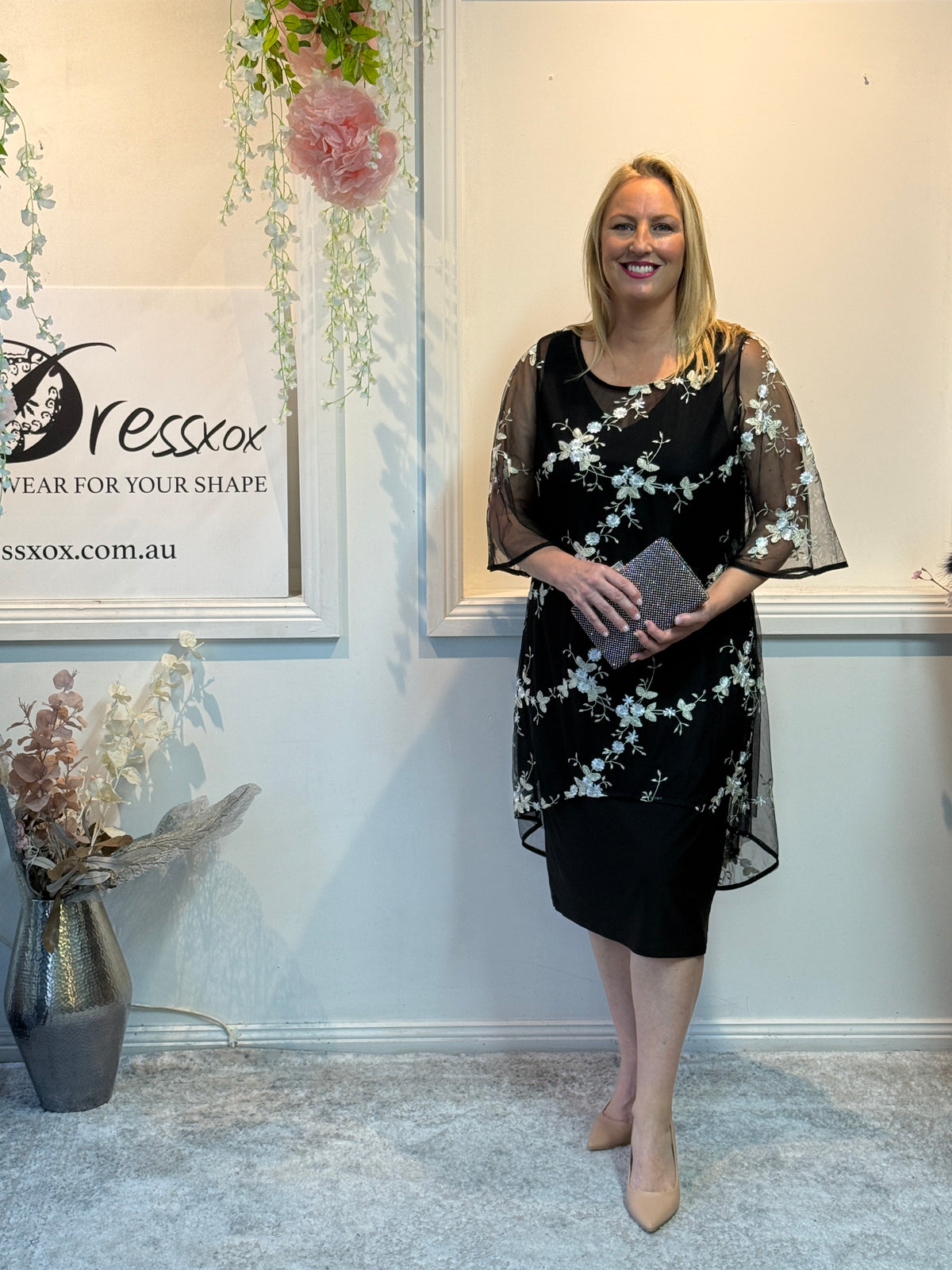 Xyla Black Blossom 2 Piece Set