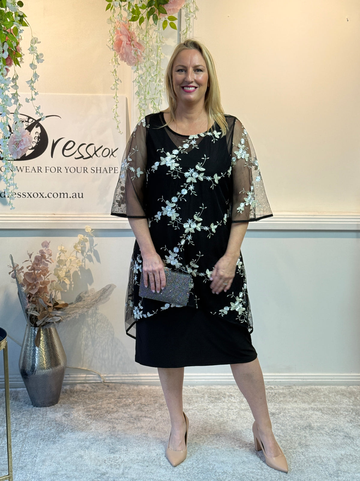 Xyla Black Blossom 2 Piece Set