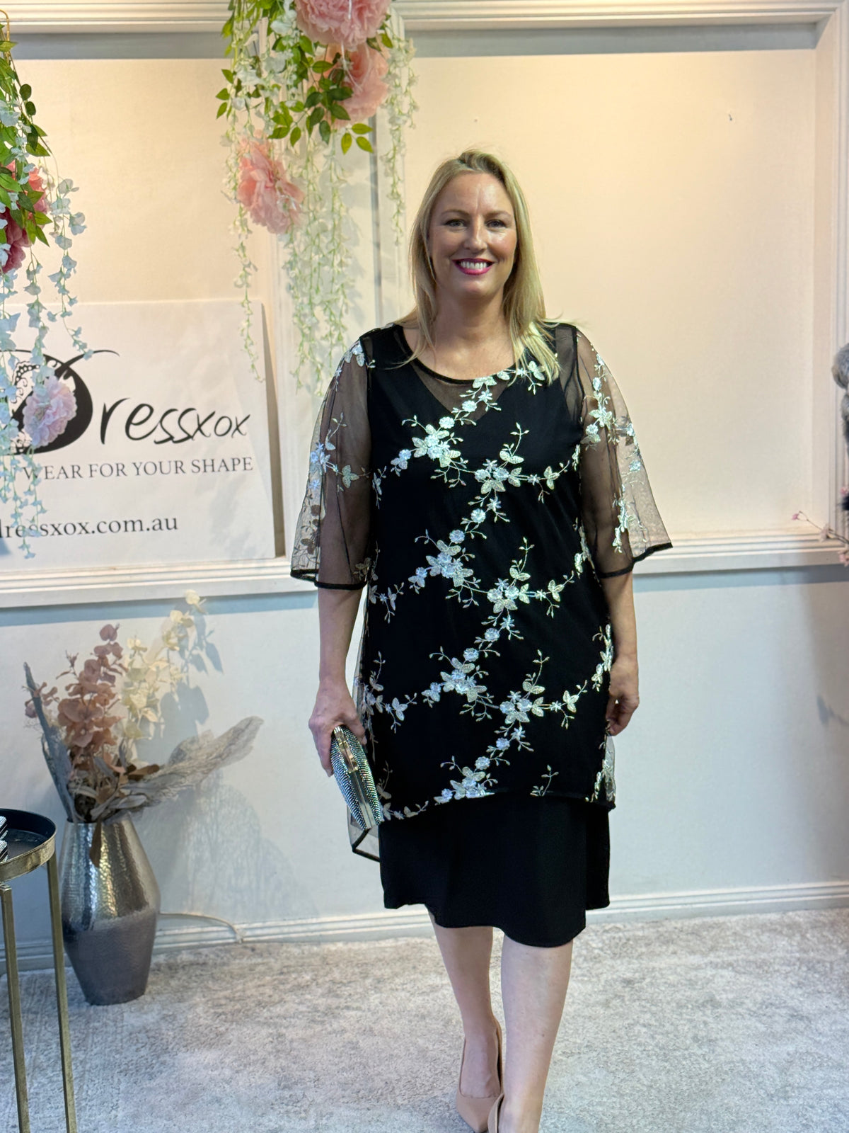 Xyla Black Blossom 2 Piece Set
