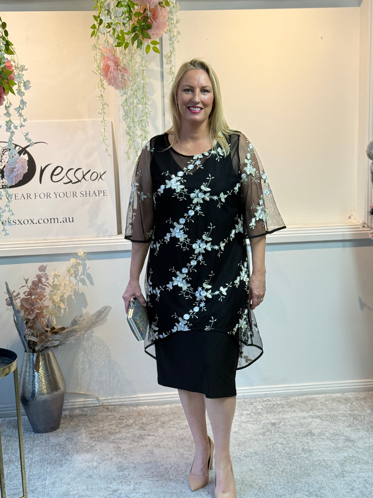 Xyla Black Blossom 2 Piece Set