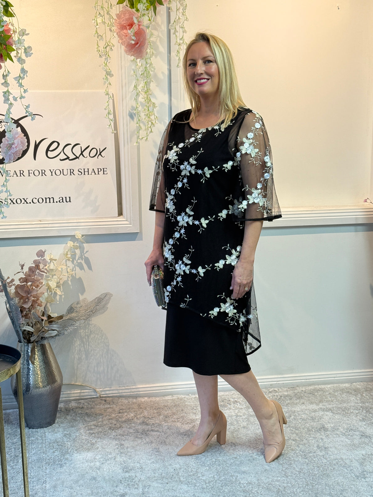 Xyla Black Blossom 2 Piece Set