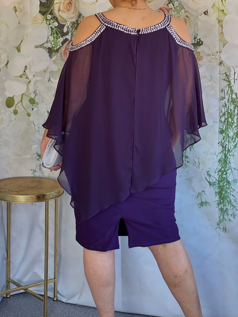 Yael Purple Evening Dress