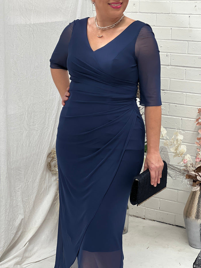 Yancy Navy Evening Dress