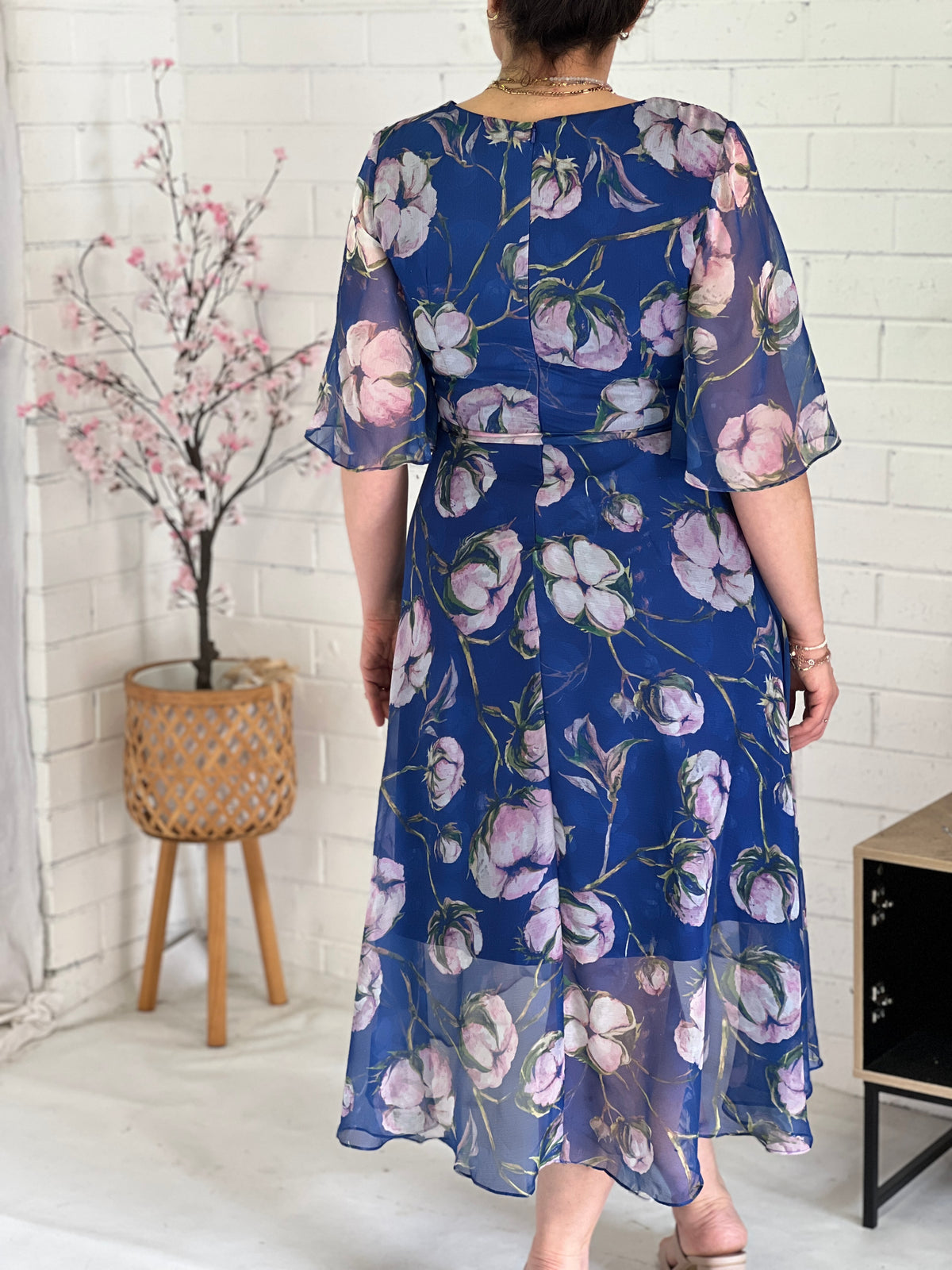 Ysabel Blue Floral Dress