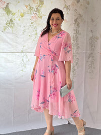 Ysabel Pink Floral Dress