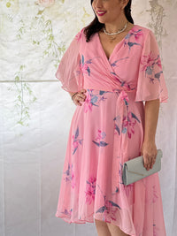 Ysabel Pink Floral Dress