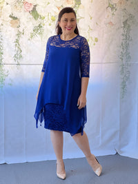 Zelda Royal Blue Lace Dress