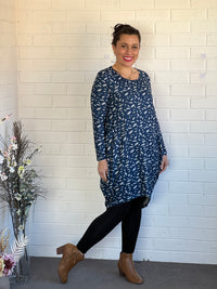 Zella Blue Knit Tunic