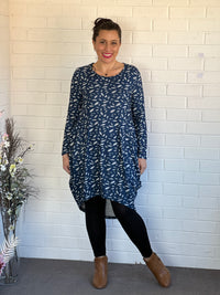 Zella Blue Knit Tunic