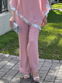 Faith Blush Chiffon Pants