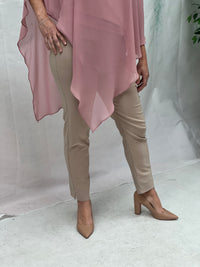 Kylie Beige Stretch Pants