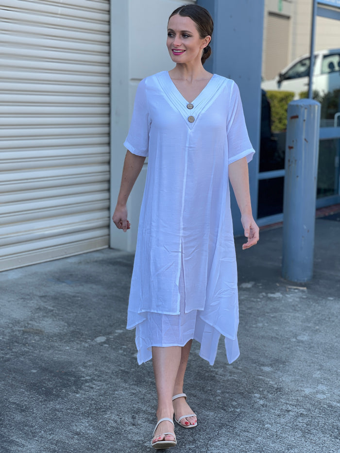 Oxley White Layering Dress