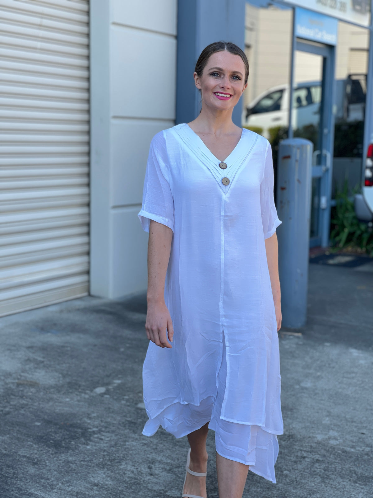 Oxley White Layering Dress