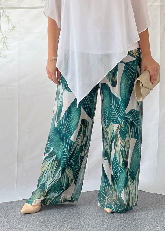 Fort Leaf Silk Pants