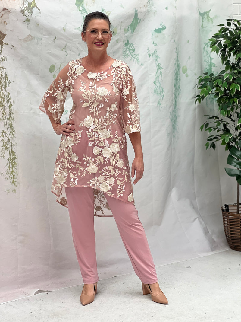 Wallis Blush Blossom Evening Top