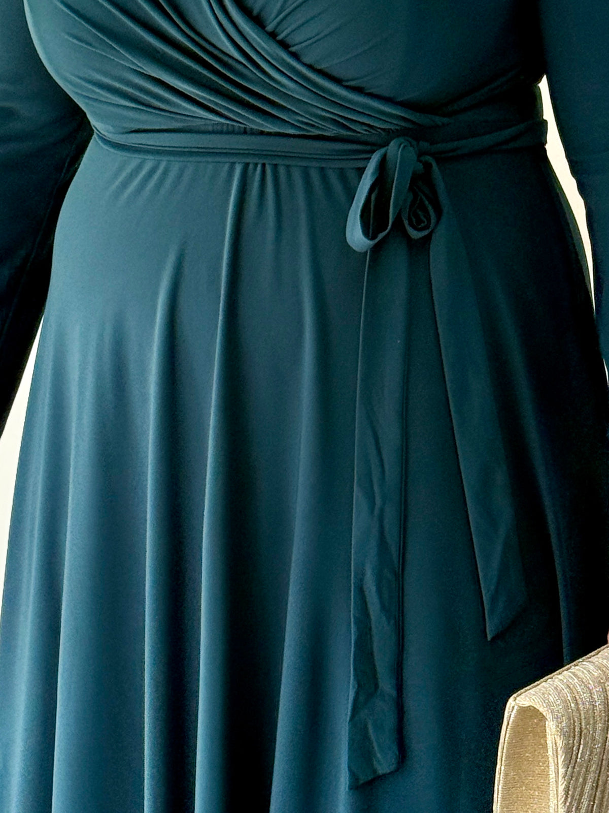 Winry Teal Jersey Dress