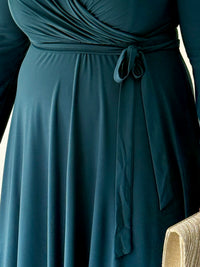 Winry Teal Jersey Dress