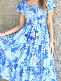 Maya Blue Floral Dress