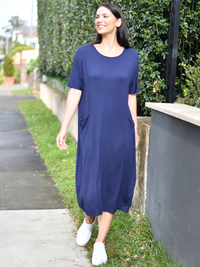 Wallala Navy Jersey Dress