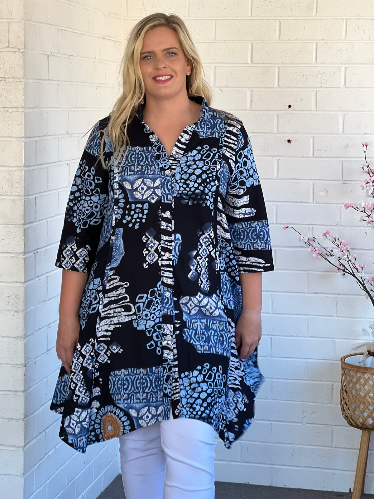 Carmen Aztec Linen Shirt