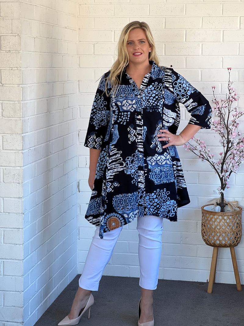 Carmen Aztec Linen Shirt