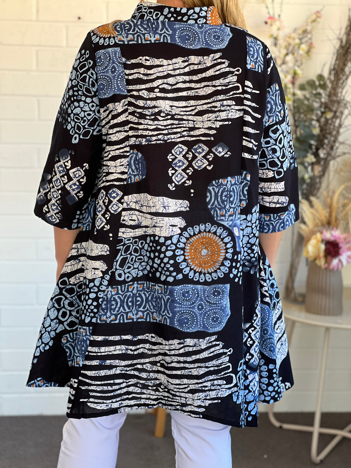 Carmen Aztec Linen Shirt