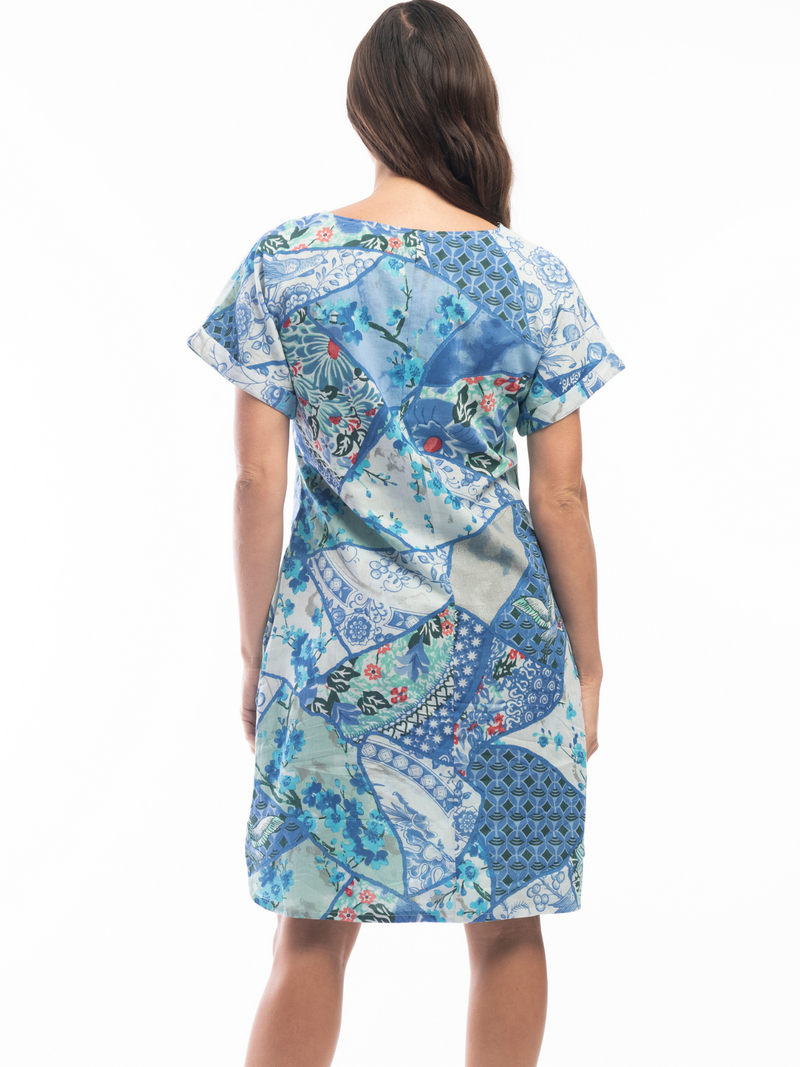 Cila Blue Reversible Dress – Dressxox