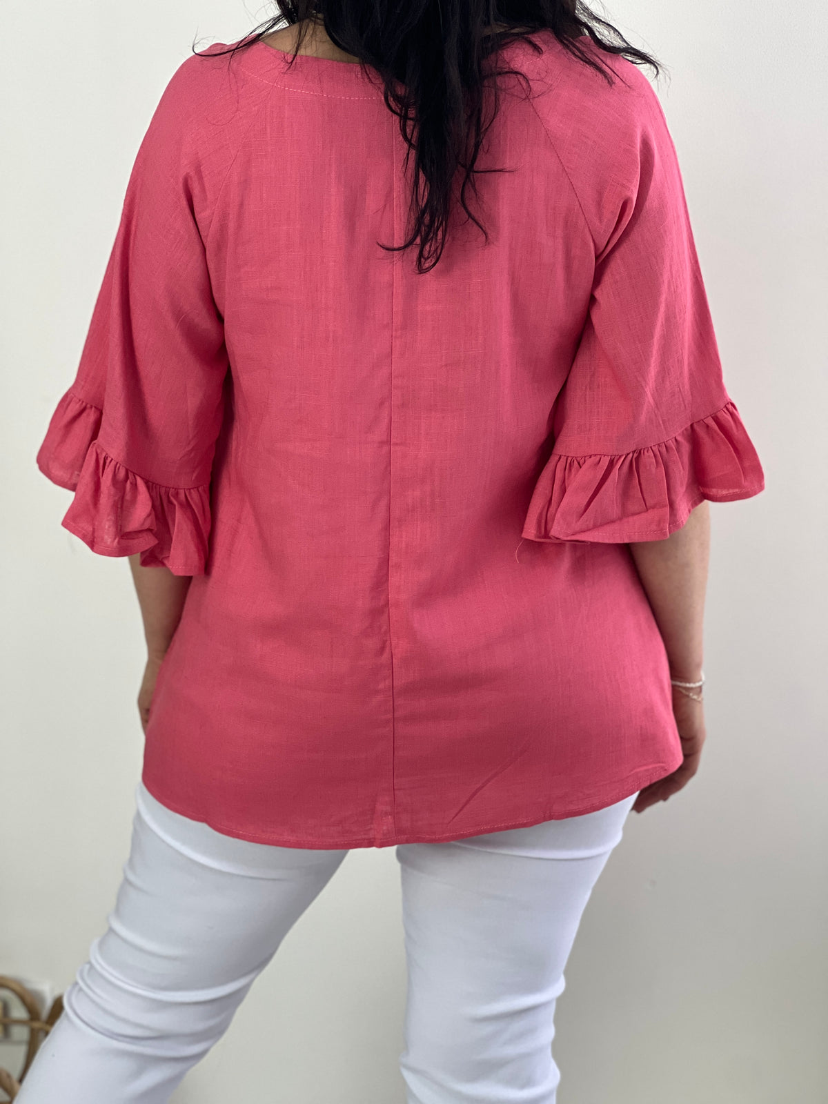 Dante Rose Linen Top