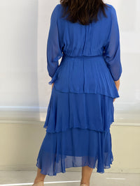 Desaily Royal Silk Dress