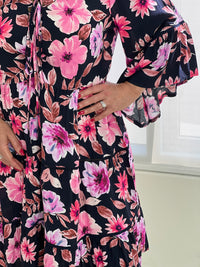 Fara Pink Floral Dress