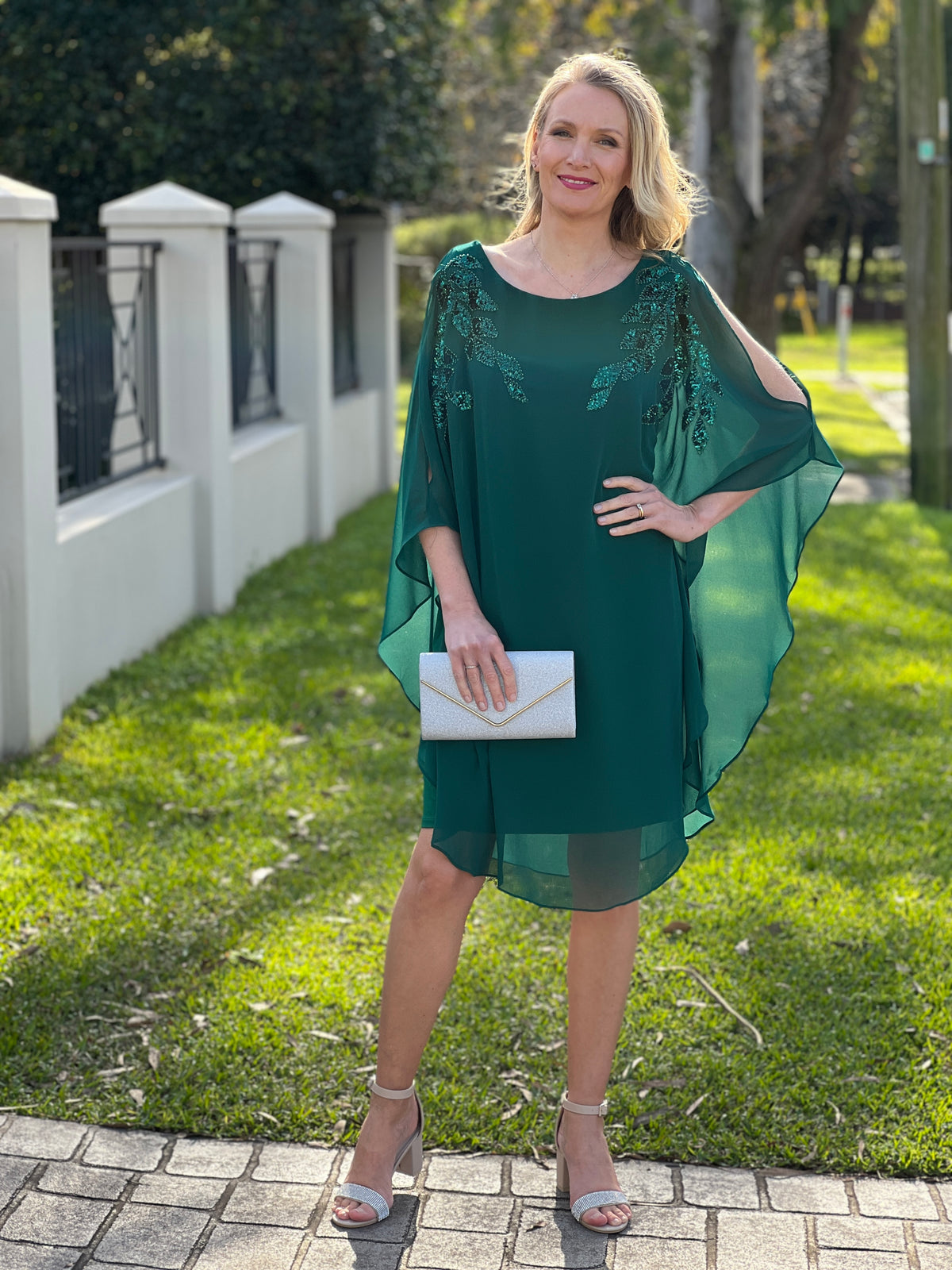 Harlow Emerald Evening Dress