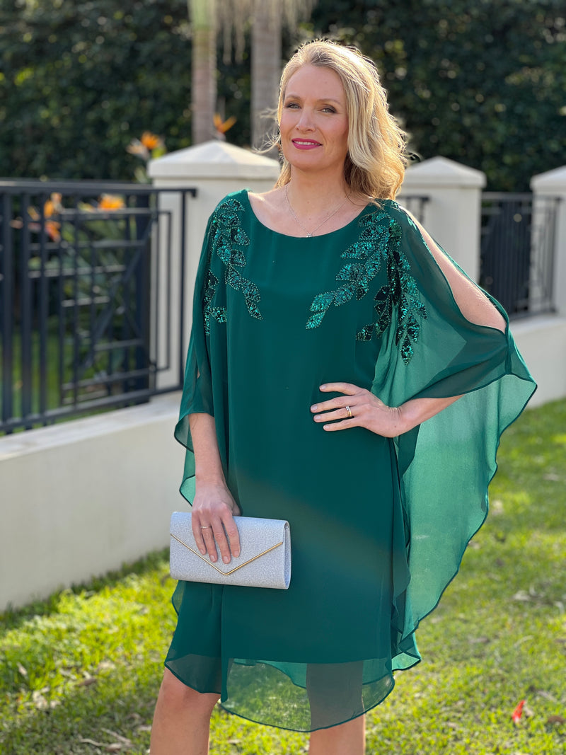 Harlow Emerald Evening Dress