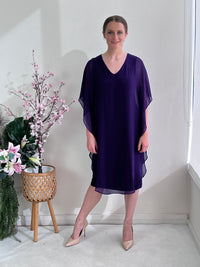 Helena Purple Evening Dress