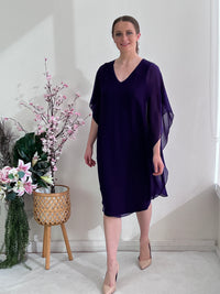Helena Purple Evening Dress