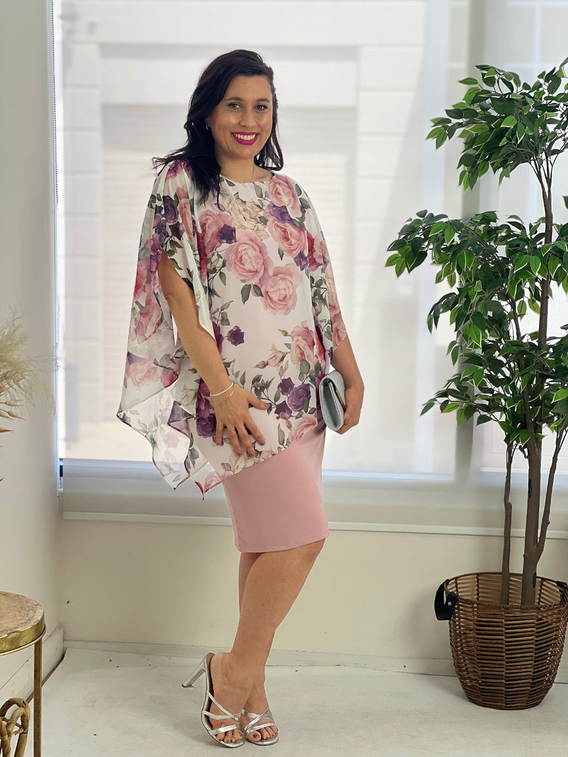 Hestia Blush Rose Evening Dress