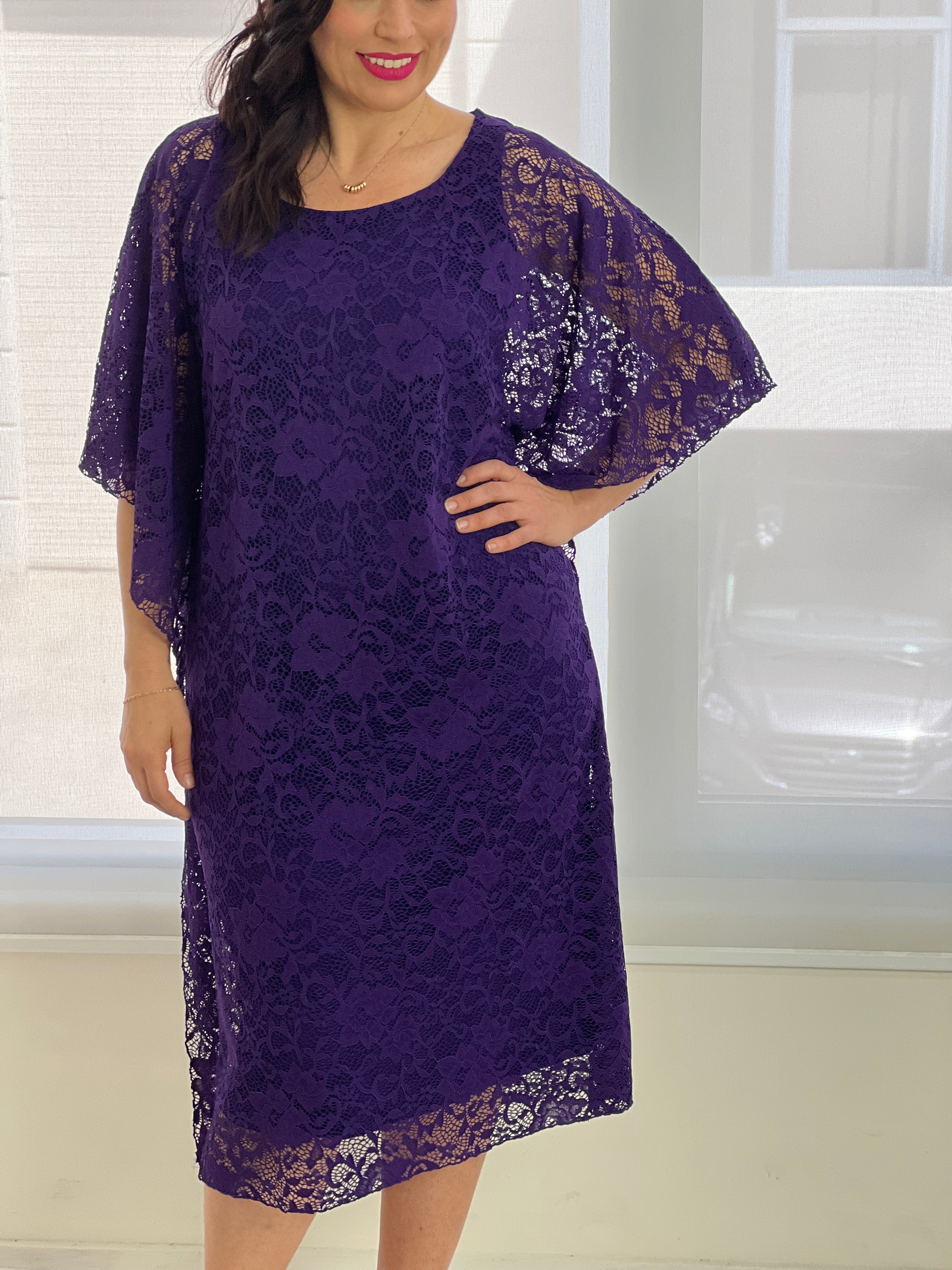 Molly Purple Evening Dress