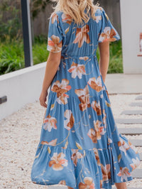 Omari Blue Floral Dress