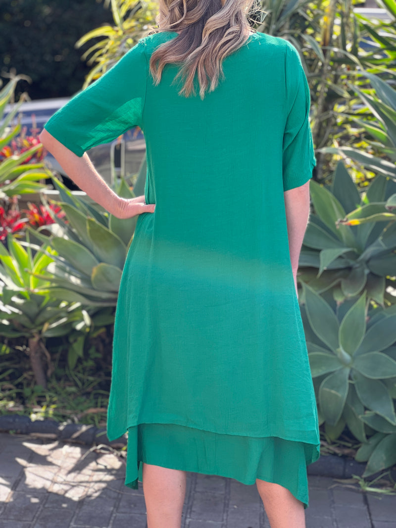 Oxley Emerald Layering Dress
