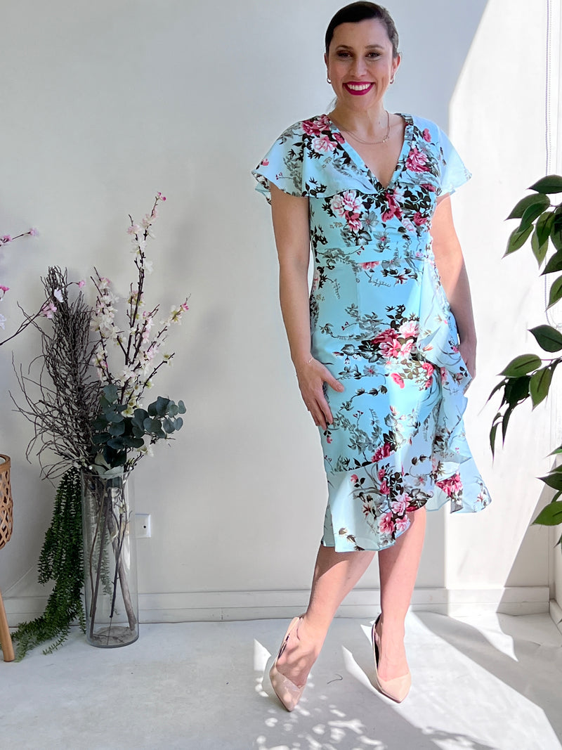 Selene Sky Blossom Dress