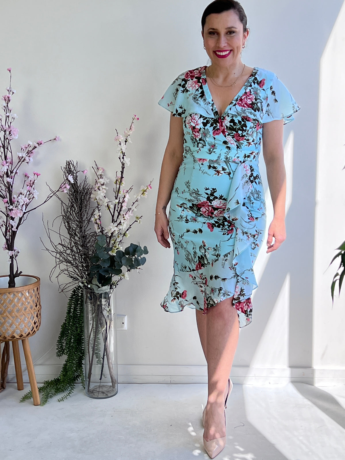 Selene Sky Blossom Dress