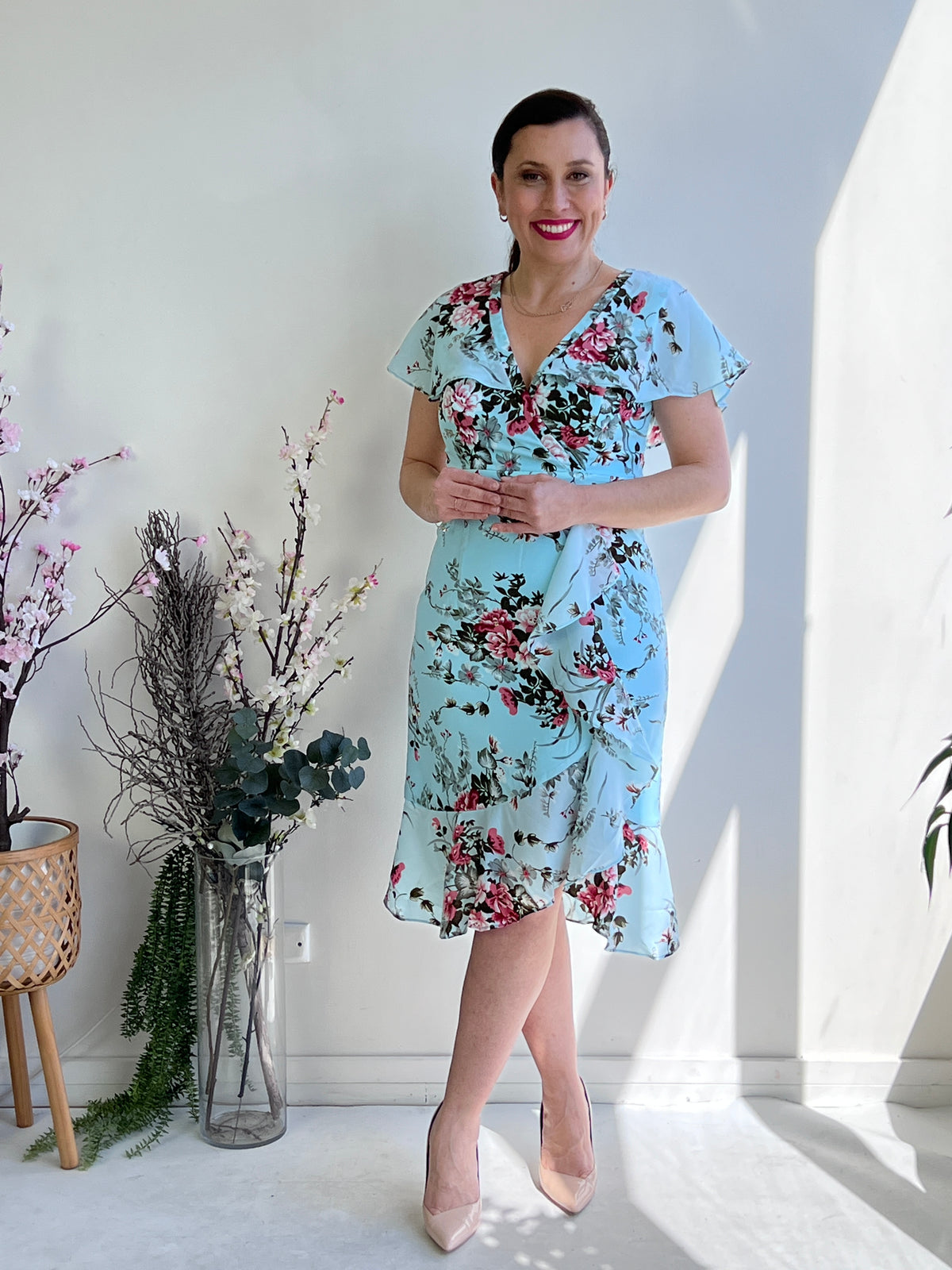 Selene Sky Blossom Dress