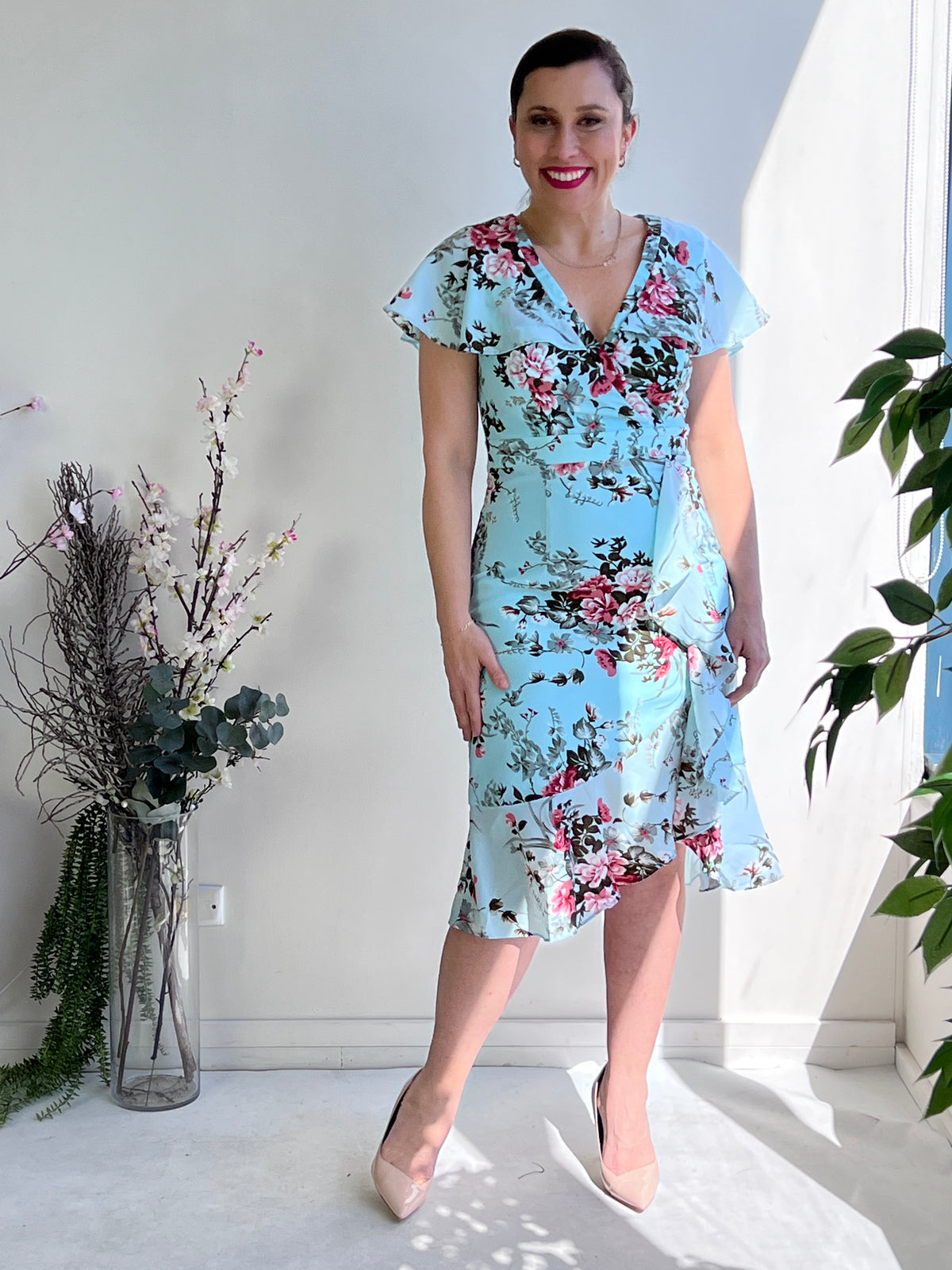 Selene Sky Blossom Dress