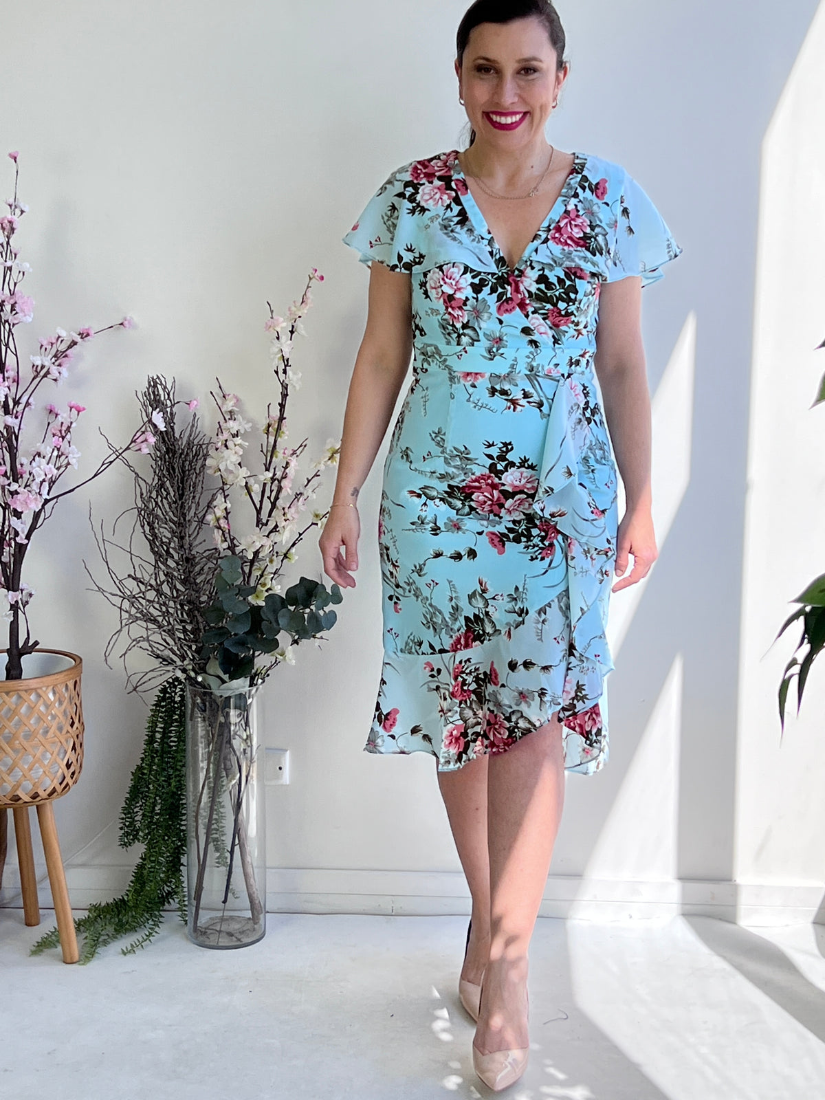 Selene Sky Blossom Dress