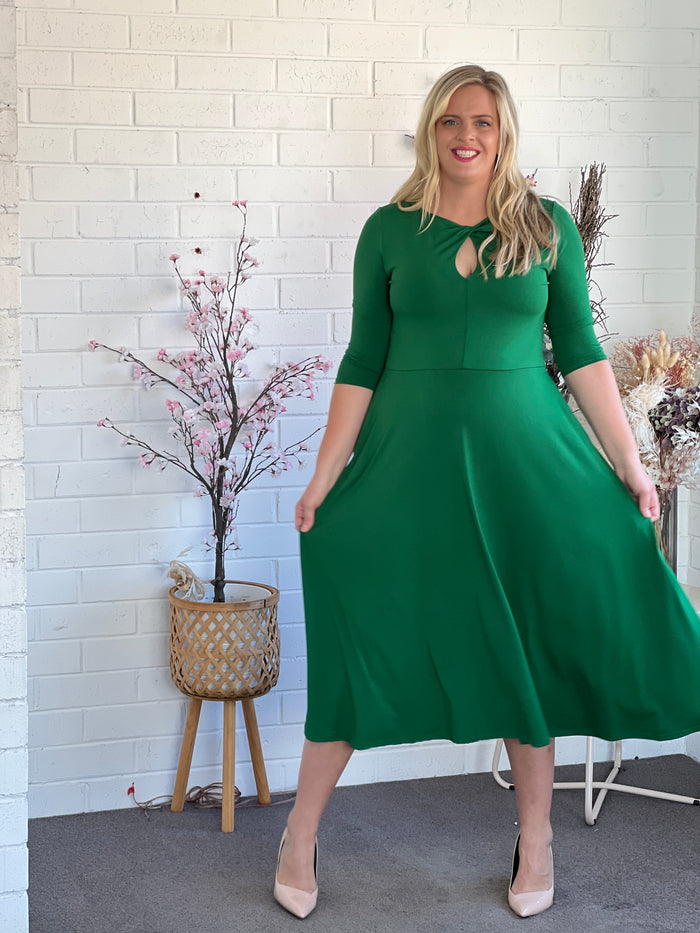 Tessa Emerald Jersey dress