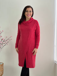 Whitney Red Knit Dress