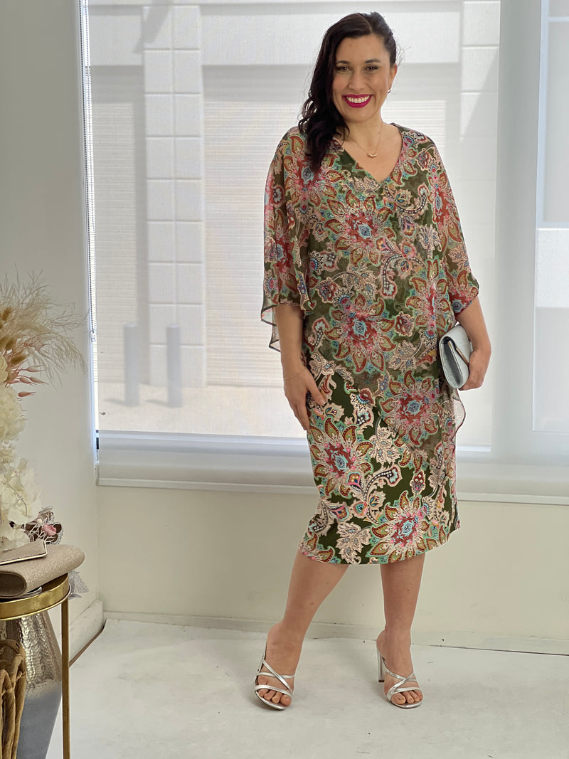 Wren Paisley Event Dress