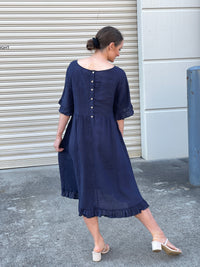 cali & co linen dress Ebony - Something to brighten up your hump day! Found that Christmas dress yet? Cali & Co. Ribbed trim pocket linen dress. https://ebonyboutique.co .nz/collections/dresses/products/cali-co-linen-pocket-dress-print-rib-s-l-1