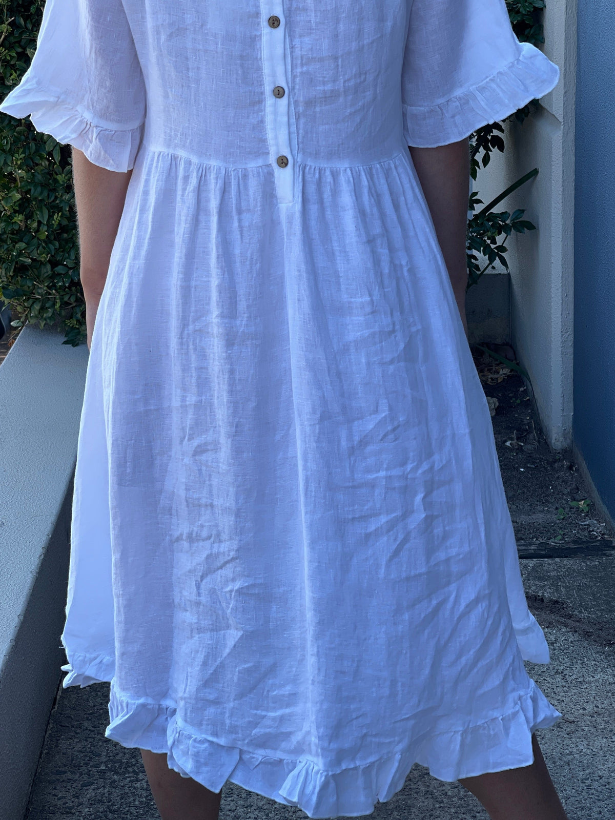 Quade White Linen Dress Quade White Linen Dress